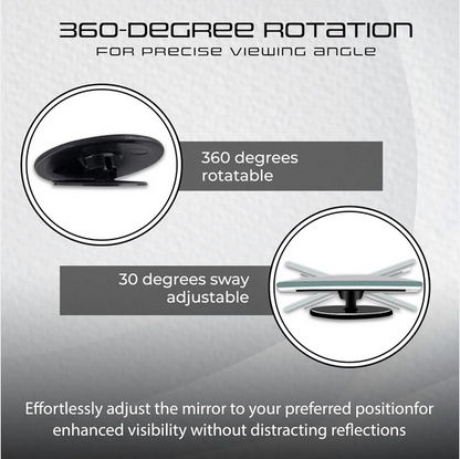 360° Blind Spot Mirrors (Set of 2) Drive Safer, Smarter & Stress Free