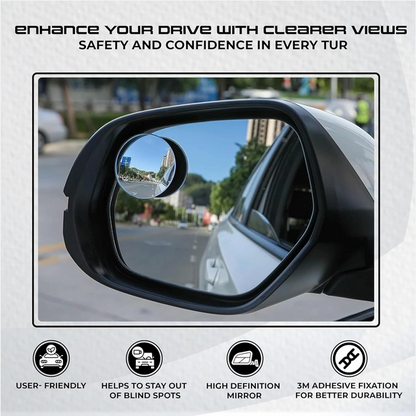 360° Blind Spot Mirrors (Set of 2) Drive Safer, Smarter & Stress Free